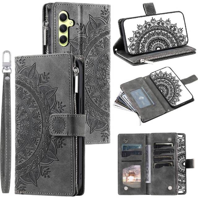 (Gray ) Case For Samsung Galaxy S24 Plus 5G With Red Vertical Stripes Microfibre Lining Inside Carbon Fibre PU Spliced With Fine Grain PU High Quality