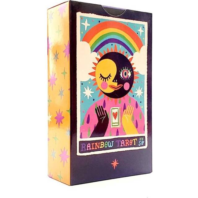 (Rainbow) Tarot Card 78pcs Deck Table Game Book Set Beginner Home Party Board Game 6 Type