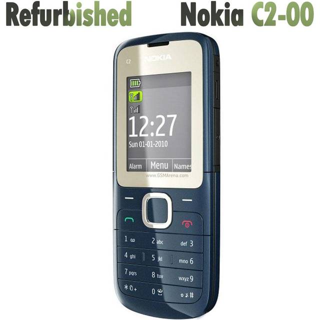 Refurbished Nokia Original Nokia C2-00 Unlocked Mobile Phone Simple set black