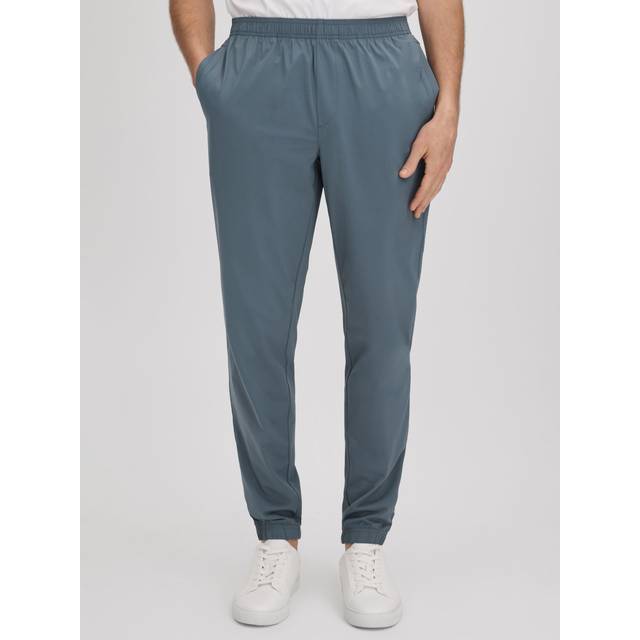 Reiss Mens Steel Blue Rival Regular-fit Tapered-leg Stretch-nylon Trousers 30 - STEEL BLUE
