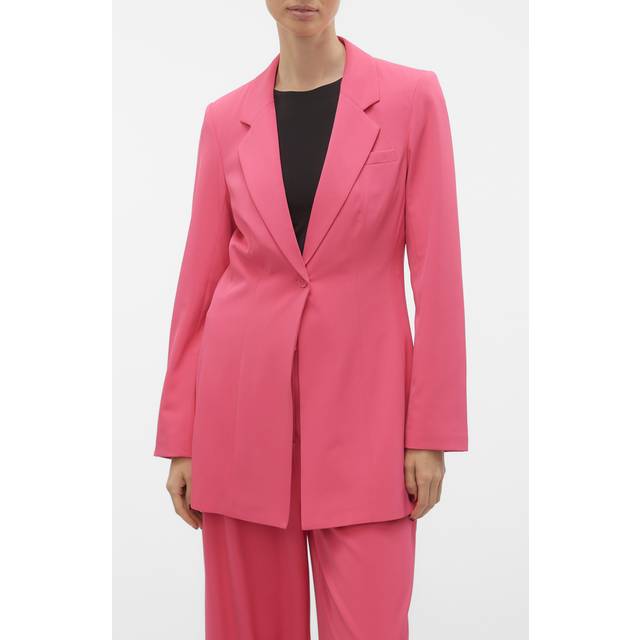 Vero Moda, Jacka, Dam, M, Polyester, Fuchsia Knäppt Blazer för Kvinnor - pink (M)