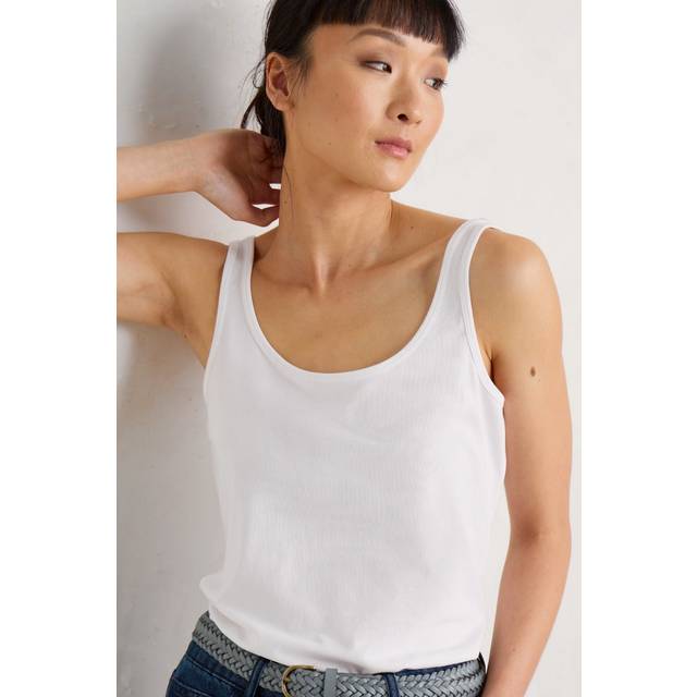 Seasalt Cornwall White Tidal Drift Jersey Vest