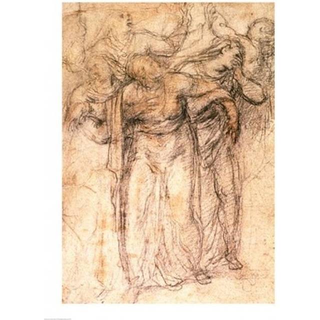 Study of Mourning Women Poster Print by Michelangelo Buonarroti - 24 x 36 in. - Large