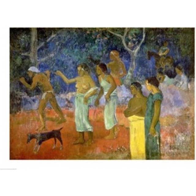 Scene From Tahitian Life 1896 Poster Print by Paul Gauguin - 36 x 24 in. - Large