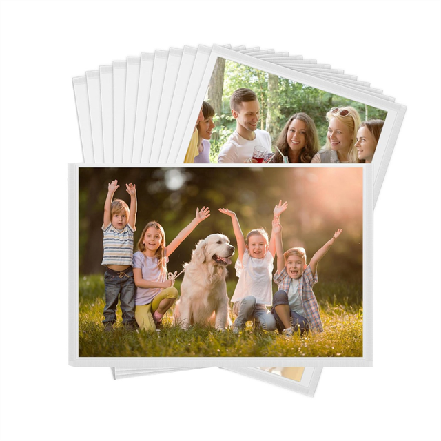 moresk-Picture Frames, 12 Pack Magnetic Photo Frame Fridge 6x4In, Magnetic Picture Frame for Kids, Family, Photo Magnets White