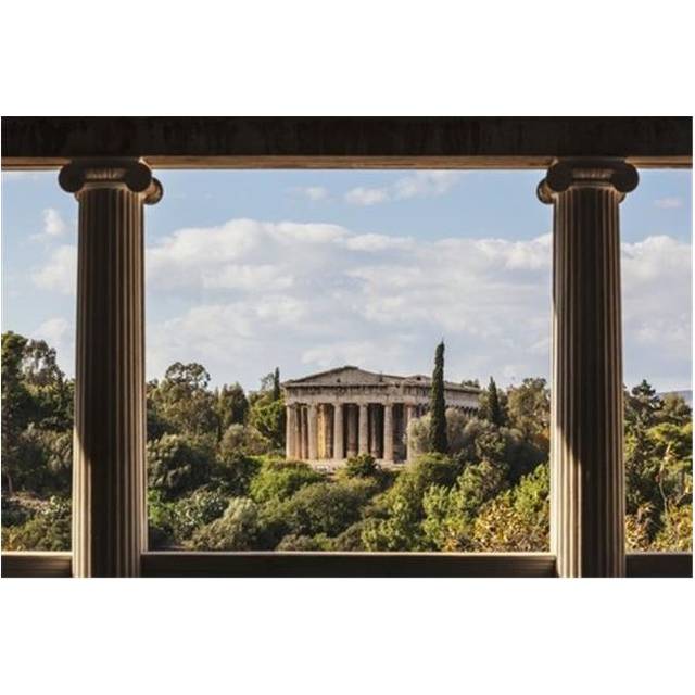 Temple of Hephaestus Greek Orthodox Church of St. George Akamates - Athens Greece Poster Print by Reynold Mainse, 38 x 24 - Large