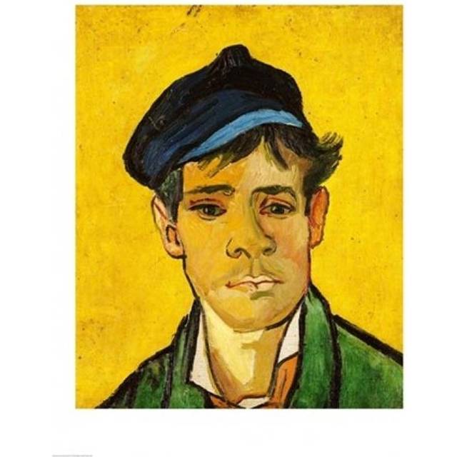 Young Man with A Hat 1888 Poster Print by Vincent Van Gogh - 24 x 36 in. - Large