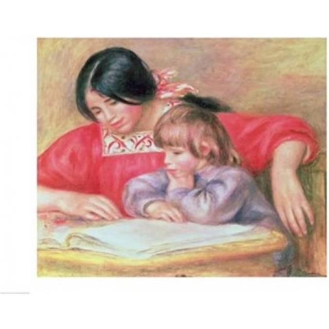 Leontine & Coco Poster Print by Pierre-Auguste Renoir - 36 x 24 in. - Large