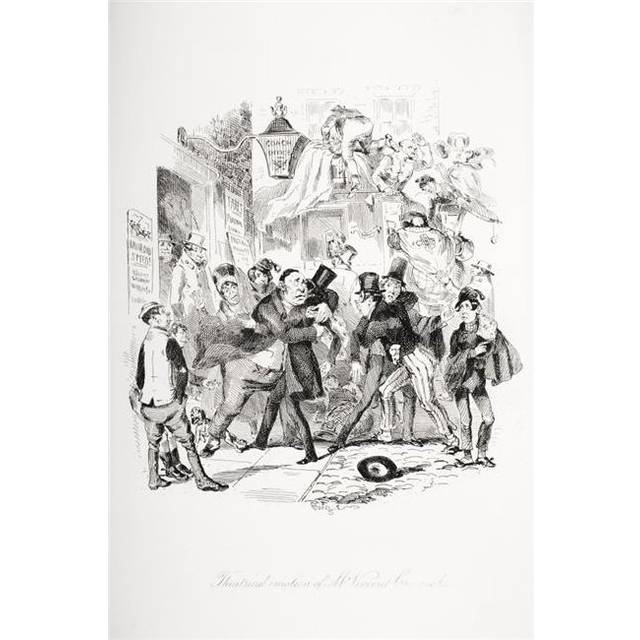 Theatrical Emotion of Mr. Vincent Crummles Illustration From The Charles Poster Print, Large - 24 x 36