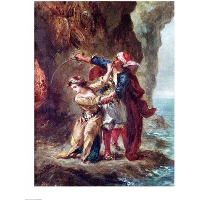 The Bride of Abydos 1843 Poster Print by Eugene Delacroix - 24 x 36 in. - Large