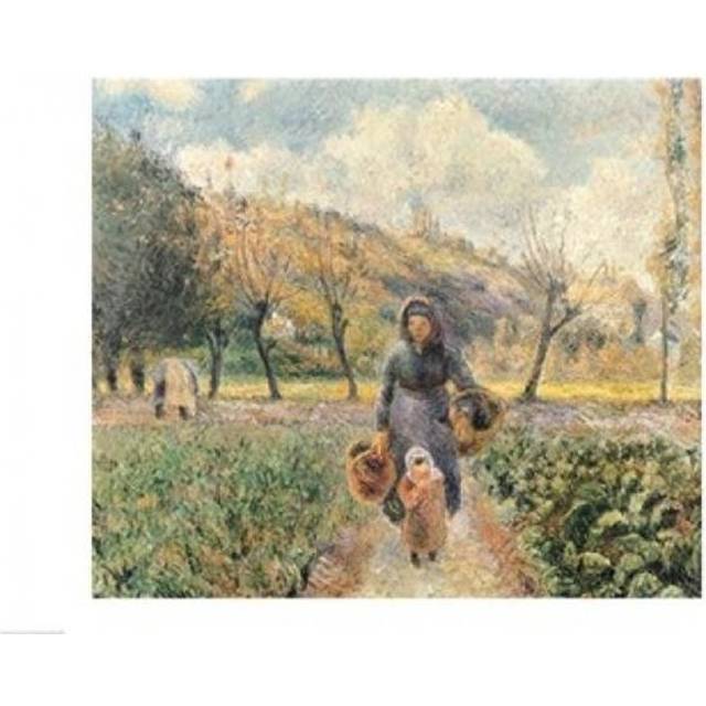 In The Garden Poster Print by Camille Pissarro - 36 x 24 in. - Large