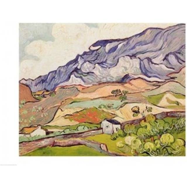 The Alpilles 1890 Poster Print by Vincent Van Gogh - 36 x 24 in. - Large