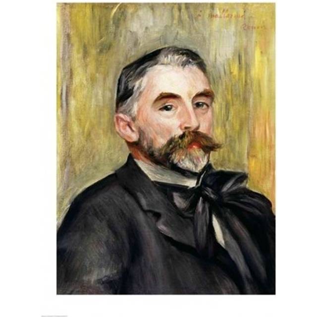 Portrait of Stephane Mallarme Poster Print by Pierre-Auguste Renoir - 24 x 36 in. - Large