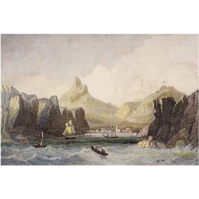 St Helena Island Longwood Napoleons House Poster Print, Large - 36 x 24