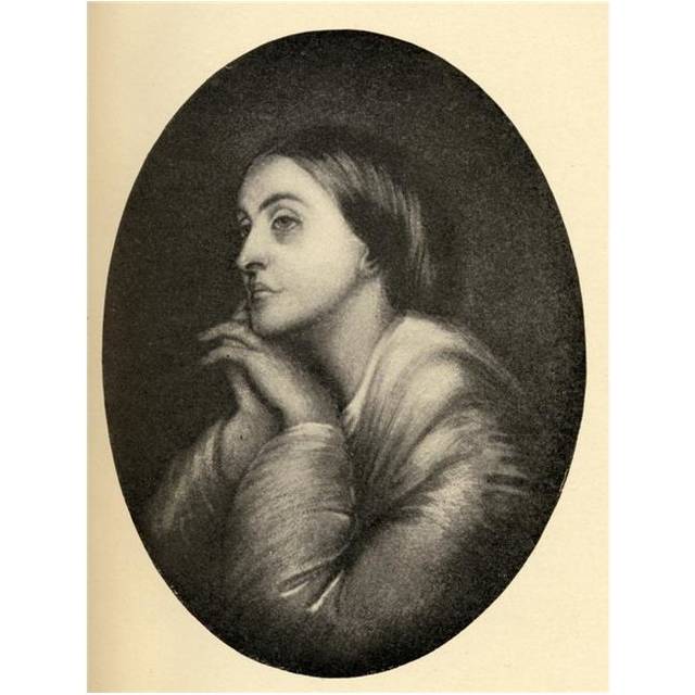 Christina Georgina Rossetti 1830-1894. English 19th Century Poet. Sister of Dante Poster Print, Large - 26 x 34
