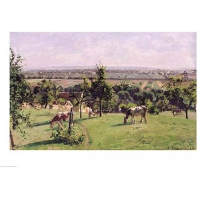 Hillside of Vesinet Yvelines 1871 Poster Print by Camille Pissarro - 36 x 24 in. - Large