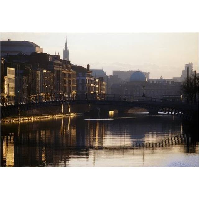 River Liffey Dublin Co Dublin Ireland Poster Print by The Irish Image Collection, 36 x 24 - Large