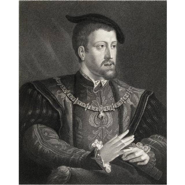 Charles V1500-1558 King of Spain & Archduke of Austria From The Book Gallery of Portraits Published London 1833 Poster Print, Large - 26 x 34