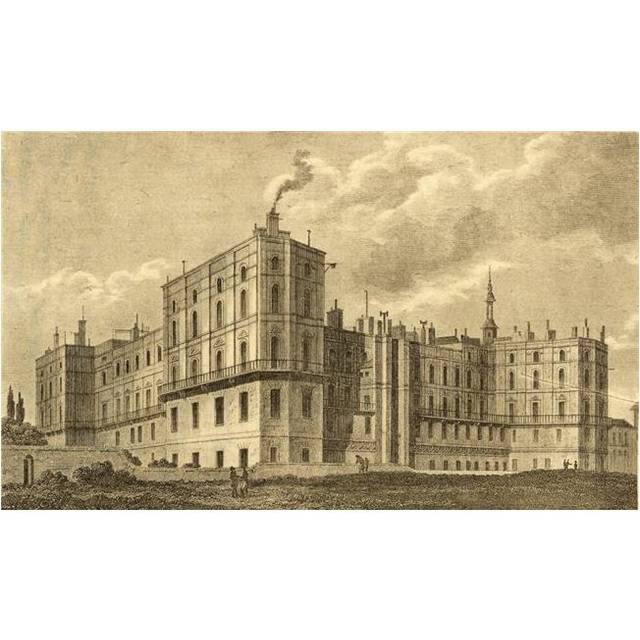 Palace of St Germain-En-Laye France Photo-Etching From An Old From The Book Lady Jackson S Works V Poster Print, Large - 38 x 22