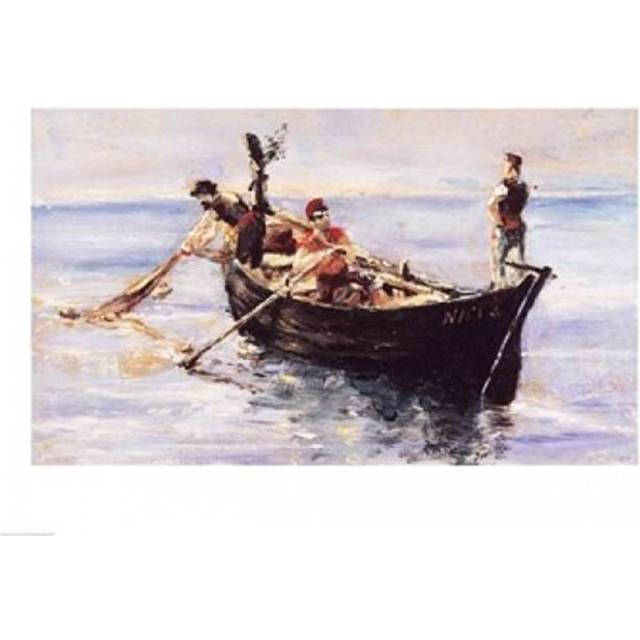 Fishing Boat 1881 Poster Print by Henri De Toulouse-Lautrec - 36 x 24 in. - Large