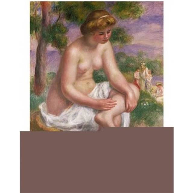 Seated Bather in A Landscape Poster Print by Pierre-Auguste Renoir - 24 x 36 in. - Large