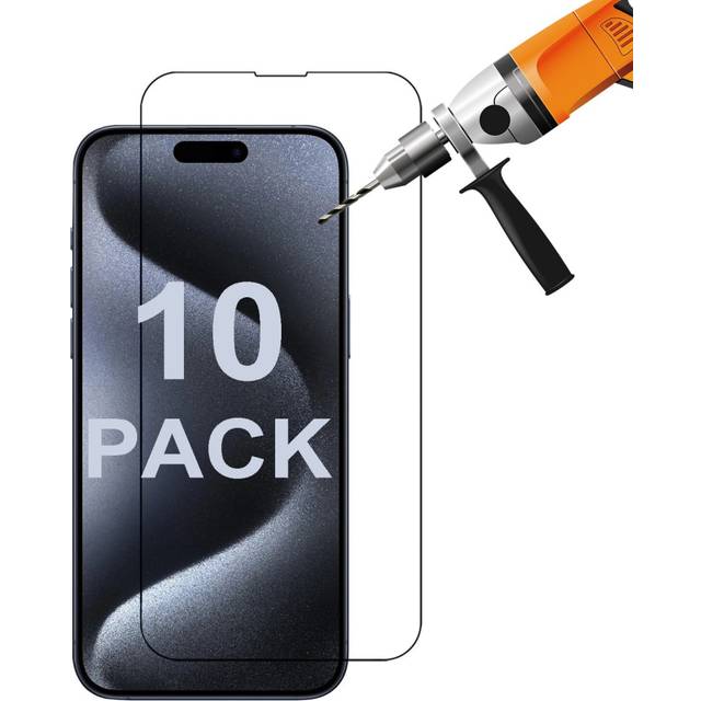 10x Tempered Glass Screen Protector Guard for Apple iPhone 15 PRO MAX Front Bulk