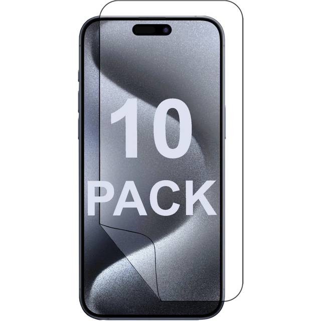 10x Soft PET Film Screen Protector Guard for Apple iPhone 15 PRO MAX Front Bulk