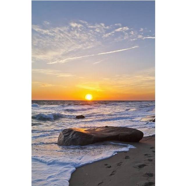 Gay Head Public Beach at Sunset - Marthas Vineyard Massachusetts United States of America Poster Print - 24 x 38 in. - Large