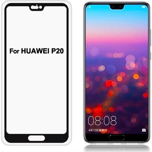 8PCS Full Screen Full Glue Anti-fingerprint Tempered Glass Film for Huawei P20