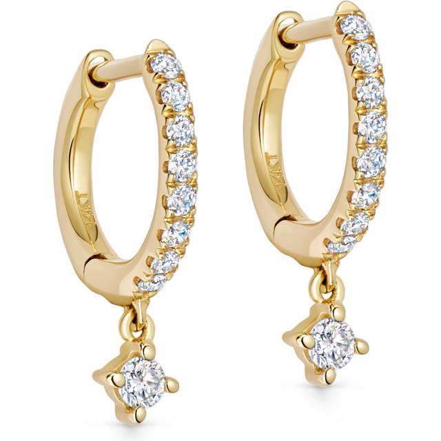 Astley Clarke Womens Yellow Gold Interstellar 0.19ct Diamond 14ct Yellow-gold Drop Earrings 1 Size - YELLOW GOLD