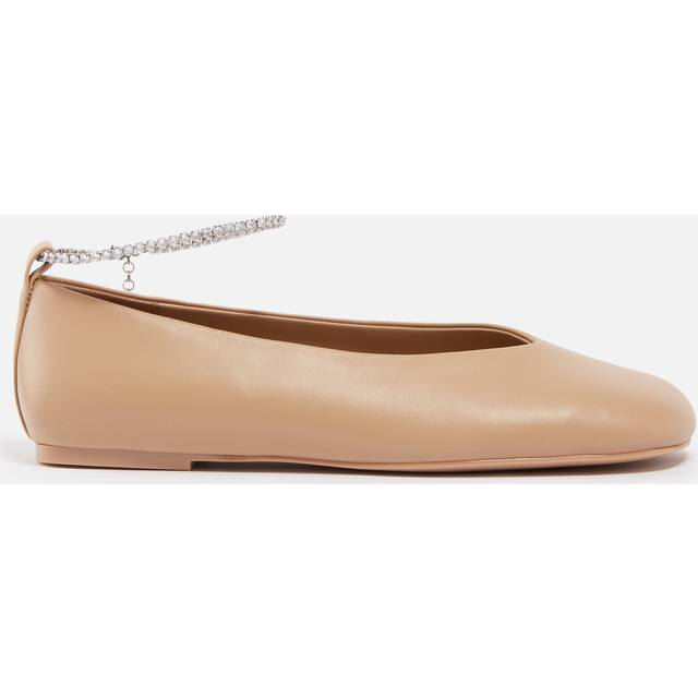 Stine Goya Women's Reelo Embellished Leather Ballet Flats - UK 4 - Tan