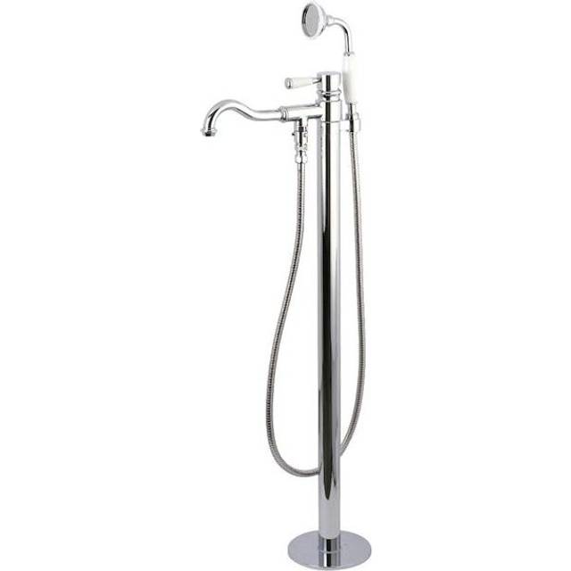 Paris Paris Single Handle Freestanding Roman Tub Filler with Hand Shower, Chrome
