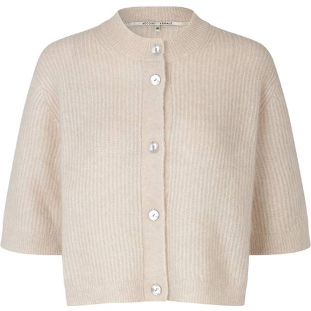 Second Female Andrea Knit Cardigan - Pumice Stone