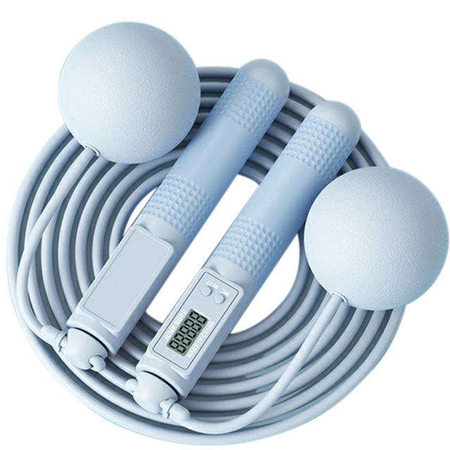 moresk-Adult Dual-Use Rope Skipping Intelligent Counting Wire Rope Household Cordless Weight Skipping Weighted Jump Rope