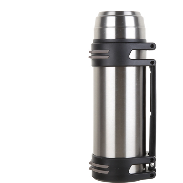 moresk-Brushed Silver Business Sports Insulation Cup Stainless Steel Water Bottle Outdoor Portable Insulation Water Bottle