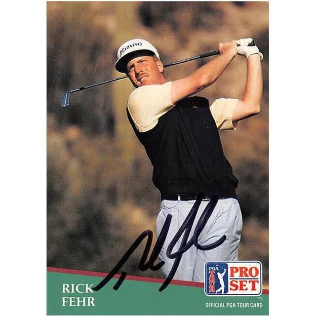 Autograph Warehouse 584194 Rick Fehr Autographed Golf, PGA Tour - BYU Cougars & SC 1991 Pro Set No.33 Trading Card