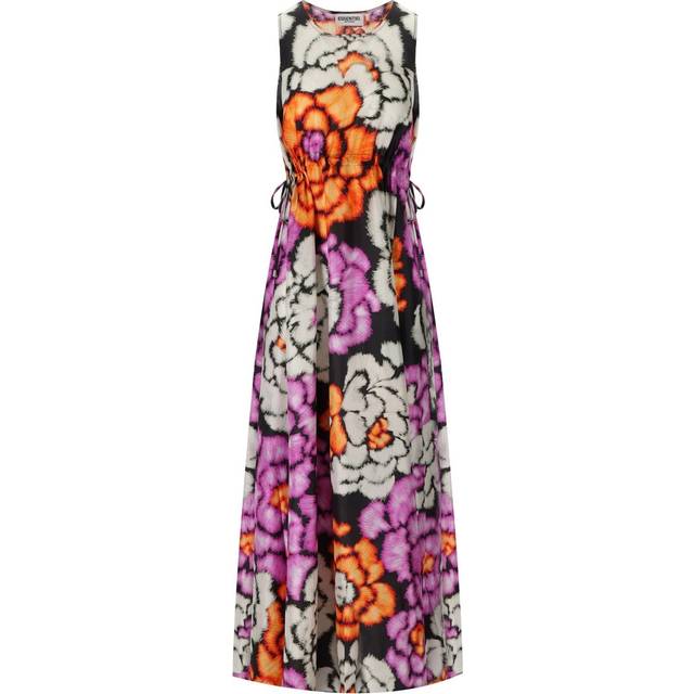 ESSENTIEL ANTWERP FLOWERS BLACK LONG DRESS