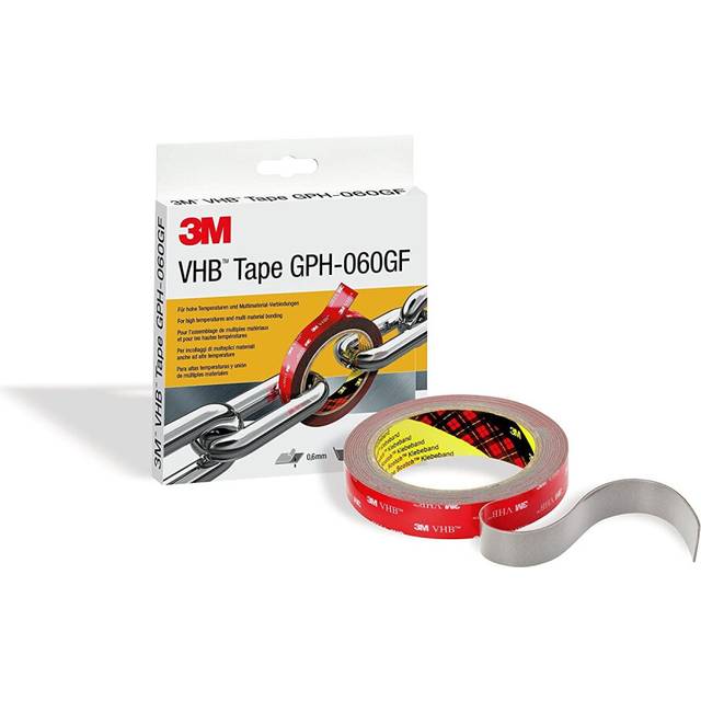 3M VHB GPH-060GF Adhesive Tape, 19 mm x 3 m, 0.6 mm, Grey, Film Liner