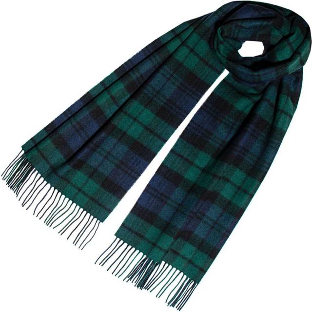 Large Lambswool Scarf Black Watch Modern 35 x 215cm