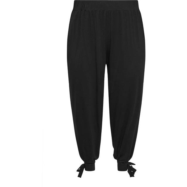 Yours Curve Black Tie Detail Harem Joggers, Women's Curve & Plus Size, Yours - 18