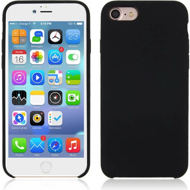 iPhone SE 2020 / 8 / 7 Skal Silikon -  Svart (Färg: Svart)