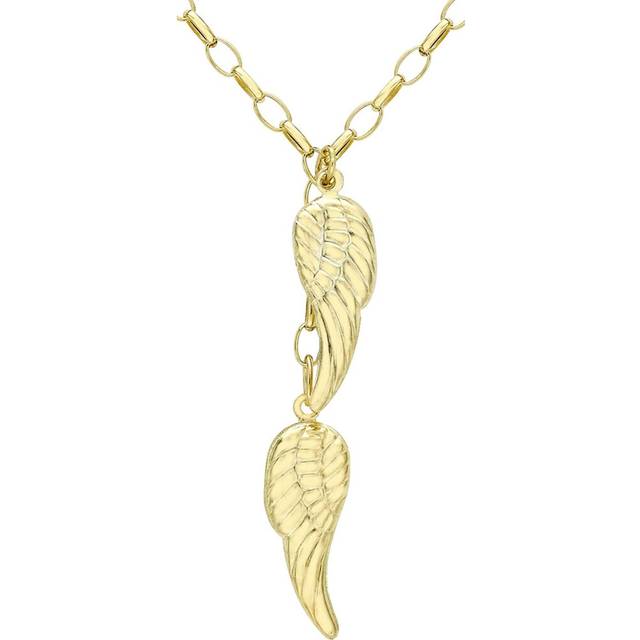 Carissima Gold 9ct Yellow Gold Angel Wings Chain Necklace of 46cm/18&#34;