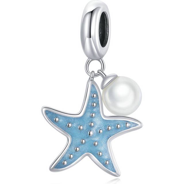 Silver plating Starfish Pendant Charm for Women Bracelet DIY Jewelry