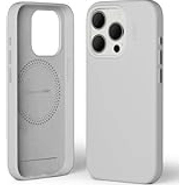Moft Magnetiskt fodral för iPhone 15 Pro, kompatibelt med MagSafe, fodral i veganskt Movas-läder, mjuk känsla, färgbeständigt, rep- och smutsavvisande, lätt att rengöra, dimmig vik