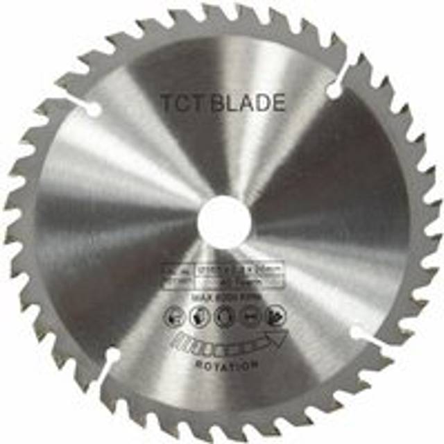 AlwaysH 165mm TCT Circular Saw Blade Silver Rotary Cutting Disc for Wood Cutting 40 Teeth