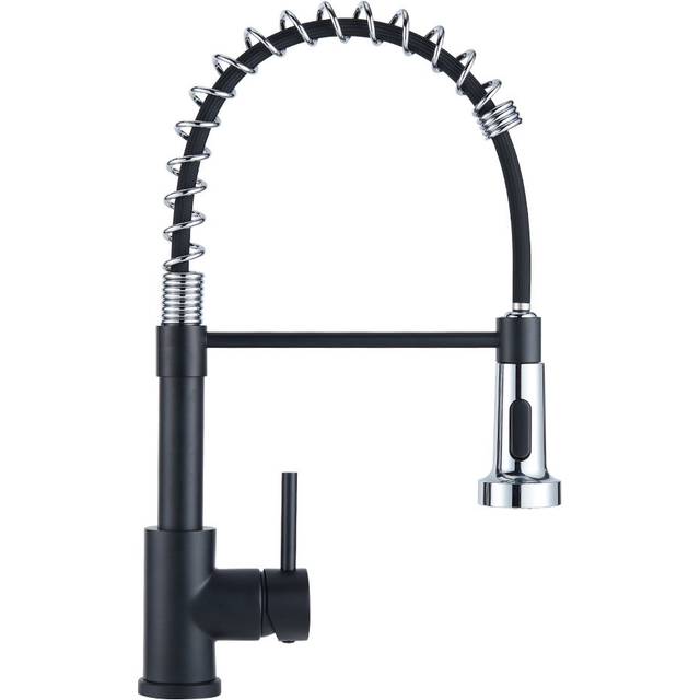 Commercial Swivel Pulldown Kitchen Faucet - Silver