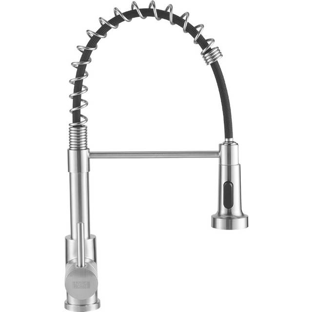 Commercial Swivel Pulldown Kitchen Faucet - Brushed Nickel