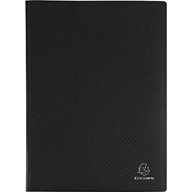 Ref 8841E SemiRigid PP Display Book Suitable for A4 Documents Wipeable Cover 500 Micron Polypropylene 40 Pockets 80 Viewing Pages Black Cover