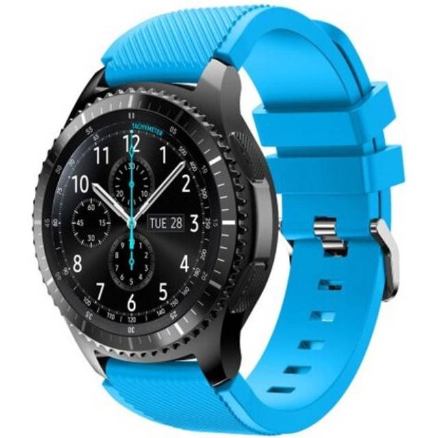 Silicone Watch Band Wrist Strap For Samsung Galaxy 46Mm Sm R800 Crystal Blue Watch Bands