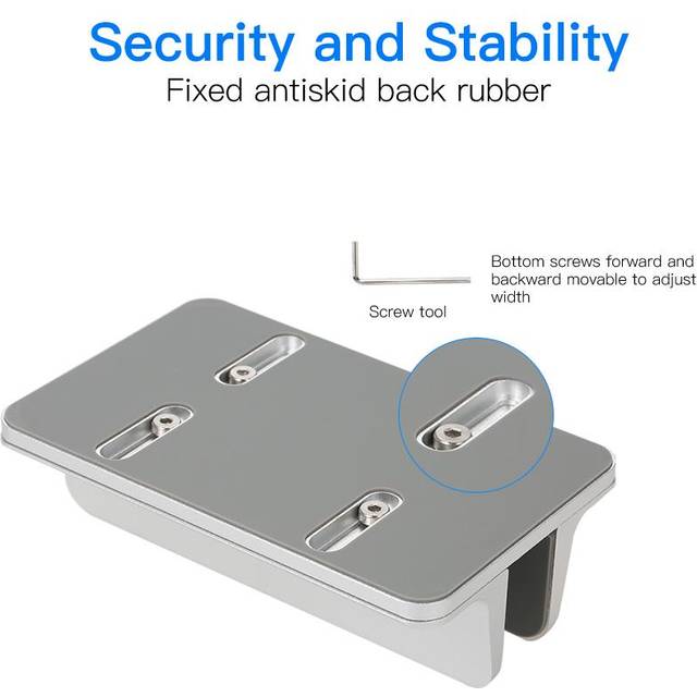 Adjustable Vertical Laptop Stand Aluminum Alloy Holder Bracket Cooler Cooling Pad Space-saving